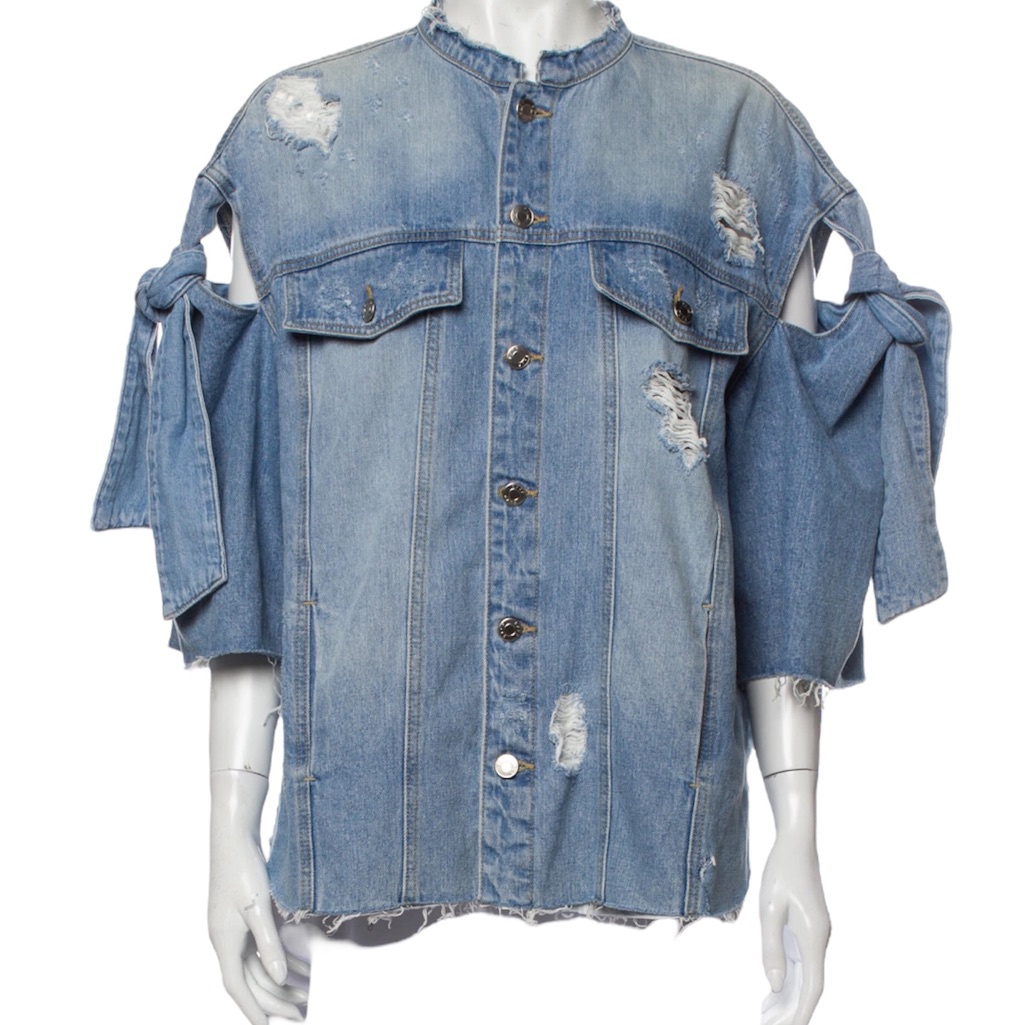 Sjyp Stylish Denim Top Size Medium